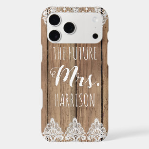 Rustic Future Mrs. Engagement Barn Wood and Lace