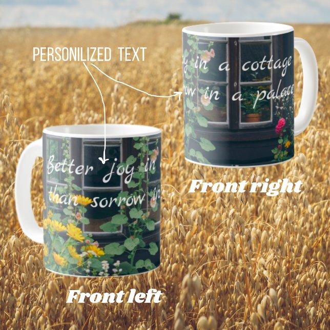 Rustic garden and a cosy cottage  coffee mug (Creator Uploaded)