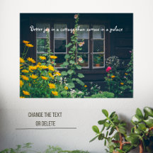 Rustic garden and a cosy cottage