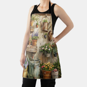 Rustic Garden Cottagecore Floral Apron