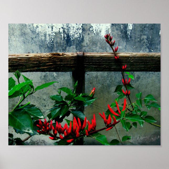 Rustic Garden Floral Poster (Front)