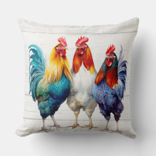 Rustic Garden Monogram Family Farm Pig  Cushion