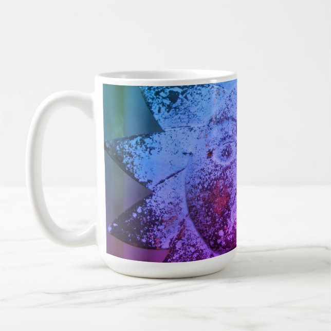Rustic Garden Sun Face Coffee Mug (Left)