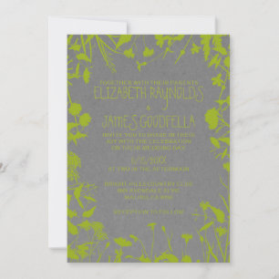 Rustic Garden Wedding Invitations