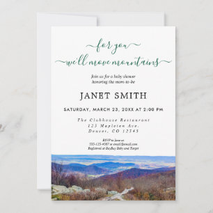 Rustic Gender Neutral Baby Shower Invitation