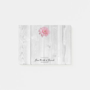 Rustic Gerber Daisy Personalised Notes