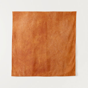 Rustic ginger smooth natural leather tapestry