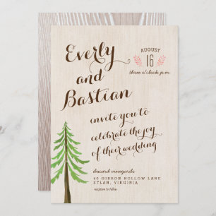 Rustic Glam Wedding Invitations