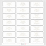 Rustic Gold Typography Guest Address Labels<br><div class="desc">These rustic gold typography guest address labels are perfect for your tropical beach boho wedding. Designed with minimalist,  orange-peach coral and dusty blue watercolor,  accompanied with simple rustic sandy gold typography. It's sure to match your modern bohemian coastal destination wedding vibes.</div>