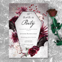 Rustic Gothic Til Death Do Us Party Bridal Shower
