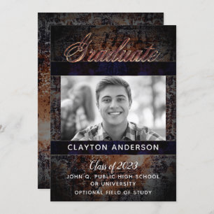 Rustic Graduate Photo Announcement Party