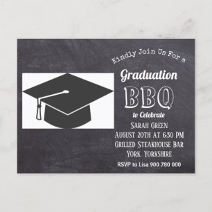 Rustic Graduation BBQ Invitation