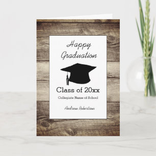 Rustic Graduation Class of 2019 Card