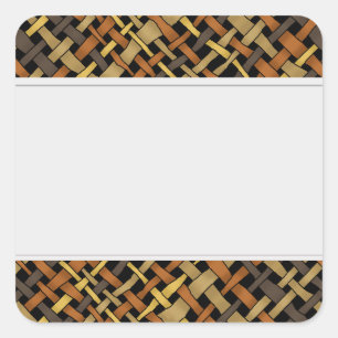 Rustic Graphical Woven Burlap Clean Labels