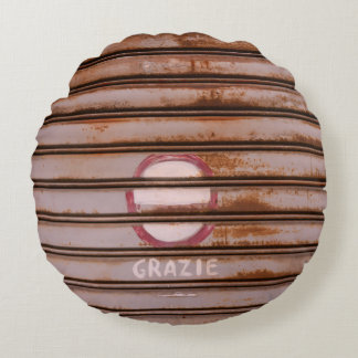 Rustic Grazie Shutter Napoli 1 Round Cushion