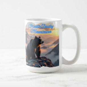 Rustic Great Smoky Mountains Black Bear Coffee Mug