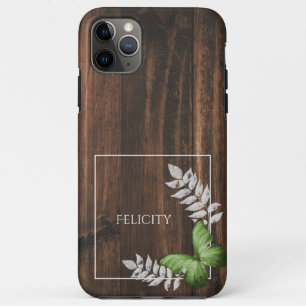 Rustic Green Butterfly iPhone 11 Pro Max Case