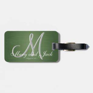 Rustic Green Chalkboard Old School Budget Value Luggage Tag