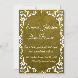 Rustic Green Mexican Wedding Invitation