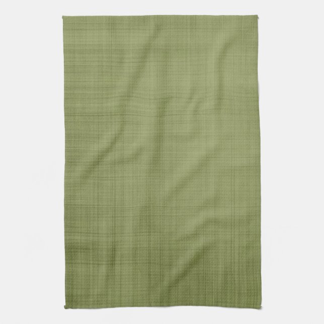 Rustic Green Tea Towel (Vertical)
