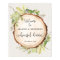 Rustic greenery rehearsal dinner welcome sign