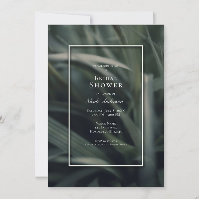Rustic Greenery Spring Grass Sweet 16 Birthday  Invitation (Front)