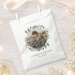 Rustic Greenery Wedding Engagement Party Favour Ba Favour Bag