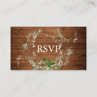 Rustic Greenery Wedding RSVP