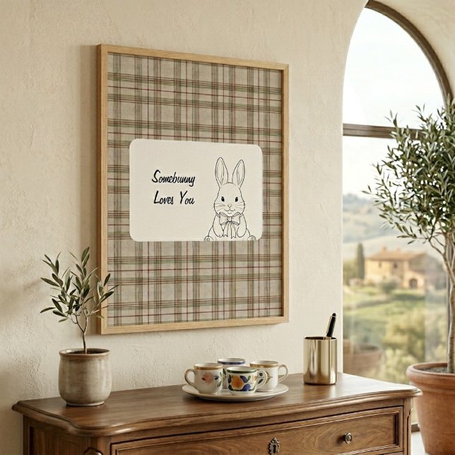 Rustic Grey Gingham Wall Art - Western Style Decor (Creator Uploaded)