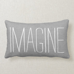Rustic Grey Imagine Lumbar Cushion