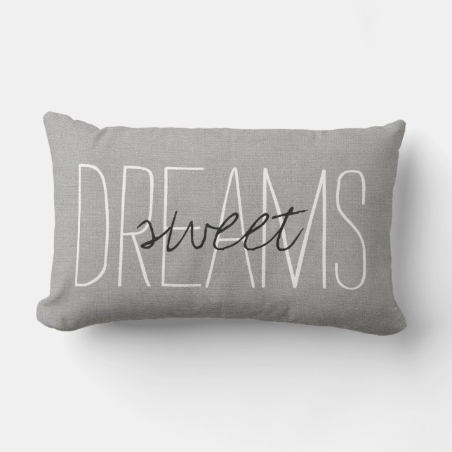 Rustic Grey Sweet Dreams Outdoor Cushion (Front)