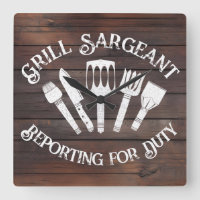 Rustic ‘ 'Grill Sargeant’ – Funny BBQ Gift