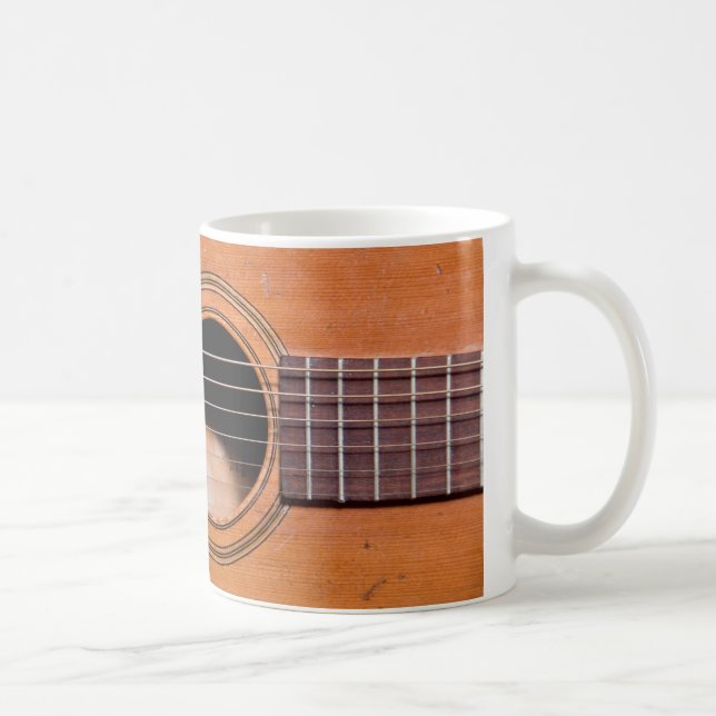 Rustic guitar coffee mug (Right)