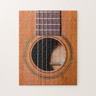 Rustic guitar jigsaw puzzle