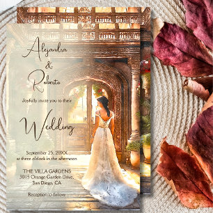 Rustic Hacienda Bride Mexican Wedding Invitation