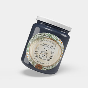 Rustic Handmade With Love jam label canning