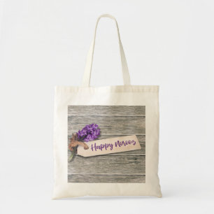 Rustic Happy Norooz Hyacinth - Budget Tote Bag