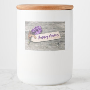 Rustic Happy Norooz Hyacinth - Food Label