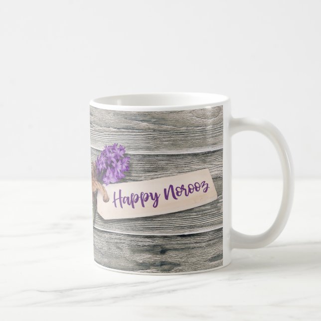 Rustic Happy Norooz Hyacinth - Mug (Right)