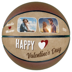 Rustic Happy Valentine's Day 2 Photos Basketball