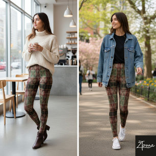 Rustic Heritage Plaid Leggings