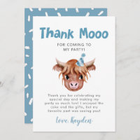 Rustic Highland Cow Boys Birthday