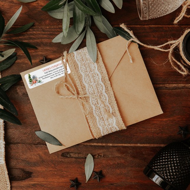 Rustic Holiday Charm | Return Address Label (Creator Uploaded)