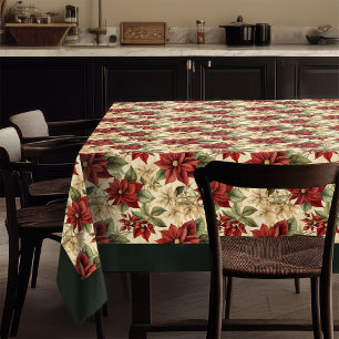 Rustic Holiday Tablecloth Watercolor Floral Charm