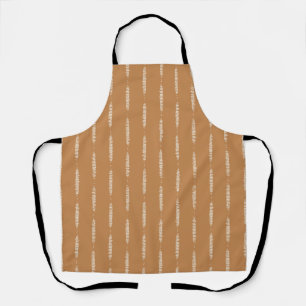 Rustic home Bohemian lines vertical stripes brush Apron