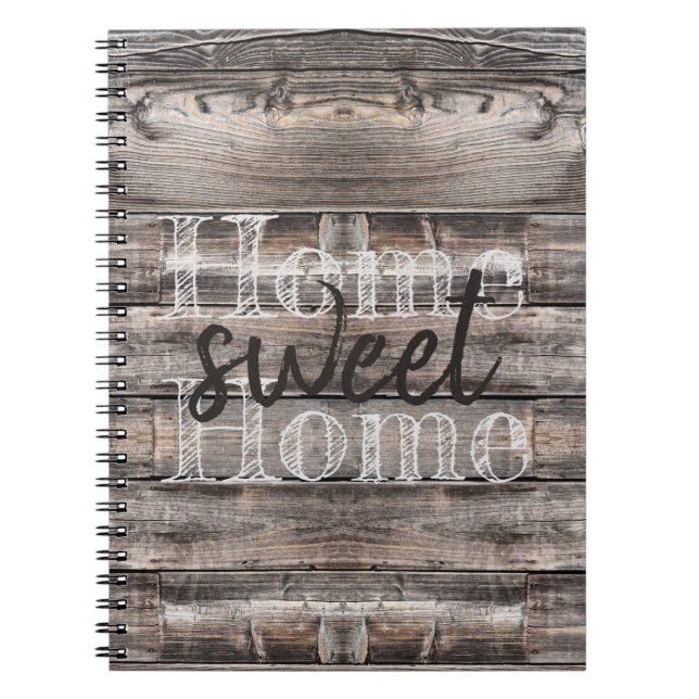 rustic HOME SWEET HOME | Notebook (Front)