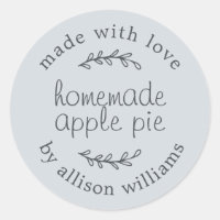 Rustic Homemade Baked Goods Apple Pie Blue