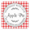 Rustic Homemade Baked Goods Apple Pie Red Check