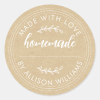 Rustic Homemade Baked Goods Jam Can Kraft