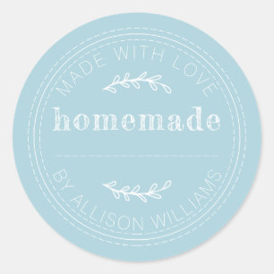 Rustic Homemade Baked Goods Jam Canning Modern Classic Round Sticker